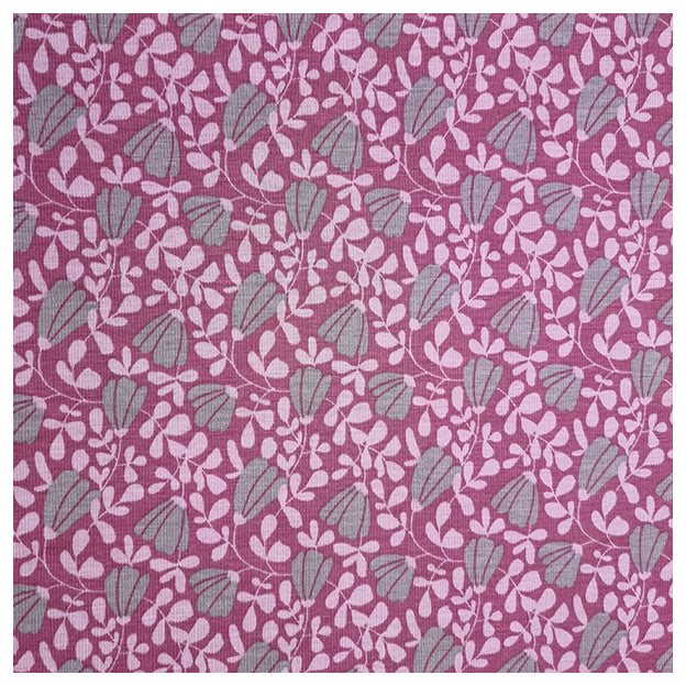 Stoffpaket Alpensweat Pflanzen und grau mit Bündchen