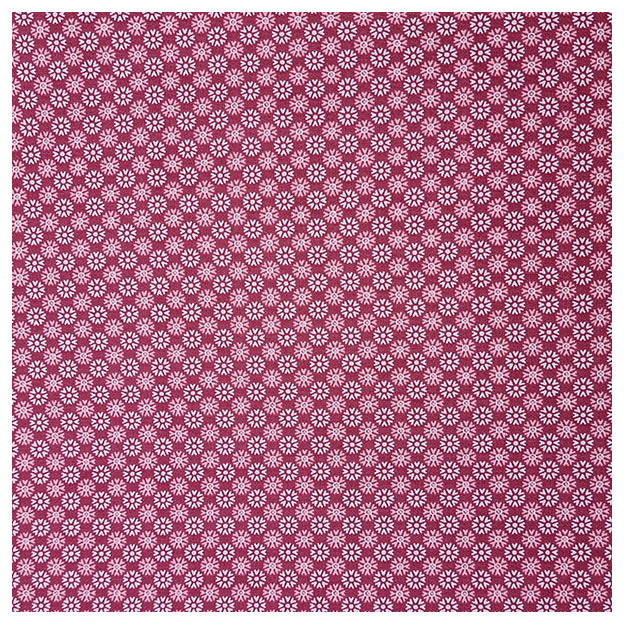 Baumwoll-Popelin kleine Blumen dark rose
