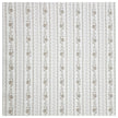 Baumwolle gestreift mit Blumenmotiv weiß und beige