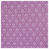 Baumwolle Ornamente Halbdruck zartes violett und weiß