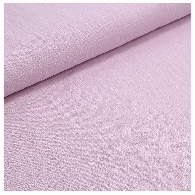 Leinen uni rose