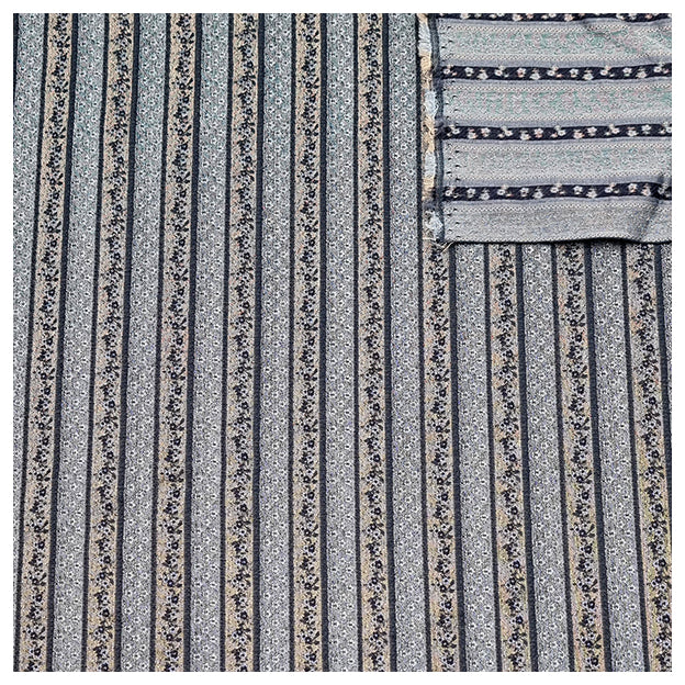 Micro Viskose blau und hellblau