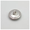 Dirndlknopf altsilber mit Blüten 15mm