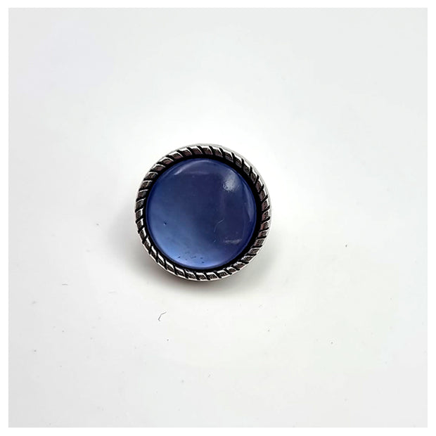 Knöpfe Perlmutt hellblau 13mm