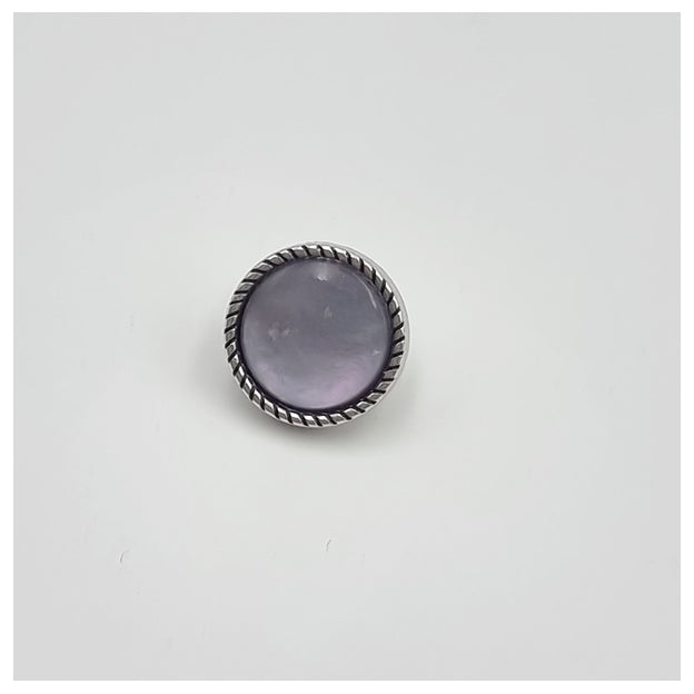 Knöpfe Perlmutt grau 13mm