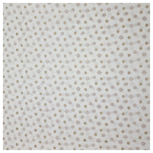 Baumwolle Schneeflocken creme