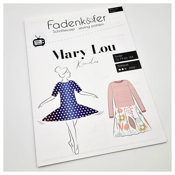 Papierschnittmuster Kleid Mary Lou Kinder Größe 74-164