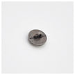 Metallknöpfe mit Blume naturweiß und blau 13mm