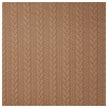 Zopf Jacquard/ Jersey goldbraun