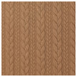 Zopf Jacquard/ Jersey goldbraun