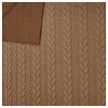 Zopf Jacquard/ Jersey goldbraun
