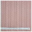 Zopf Jacquard/ Jersey rosa