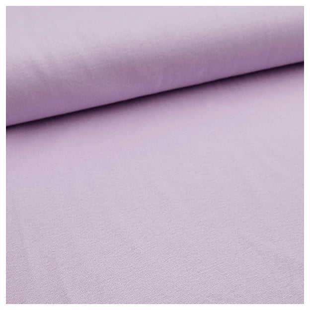 Jersey Stoffpaket Herzen UV und  Punkte mauve mit Bündchen