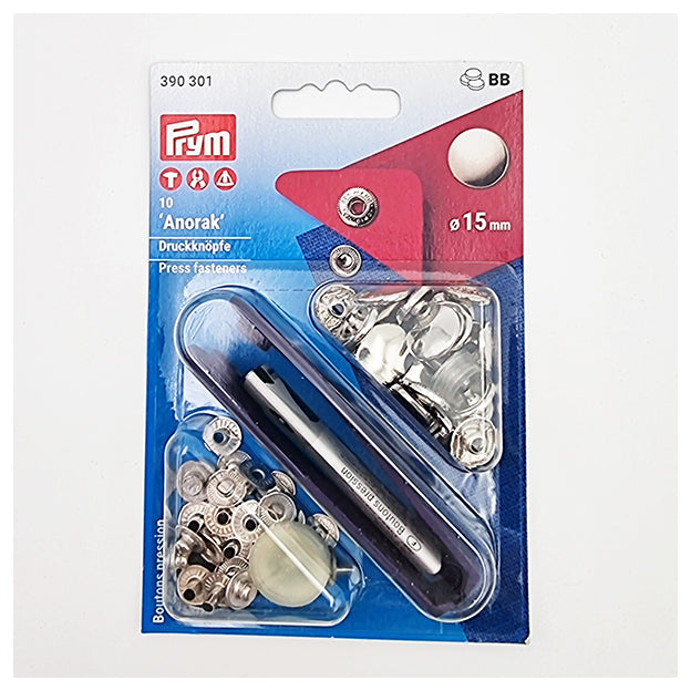 Druckknöpfe 15mm 'Anorak' von Prym