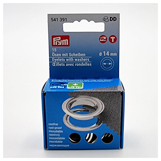 Ösen mit Scheiben 14mm von Prym