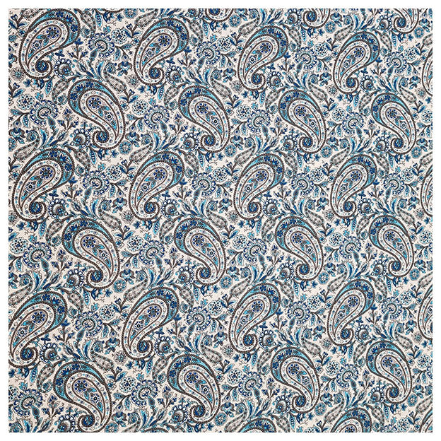 Trachten Stoffpaket kobalt und grau mit Schürze