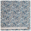 Baumwoll-Popelin Paisley blau und grau