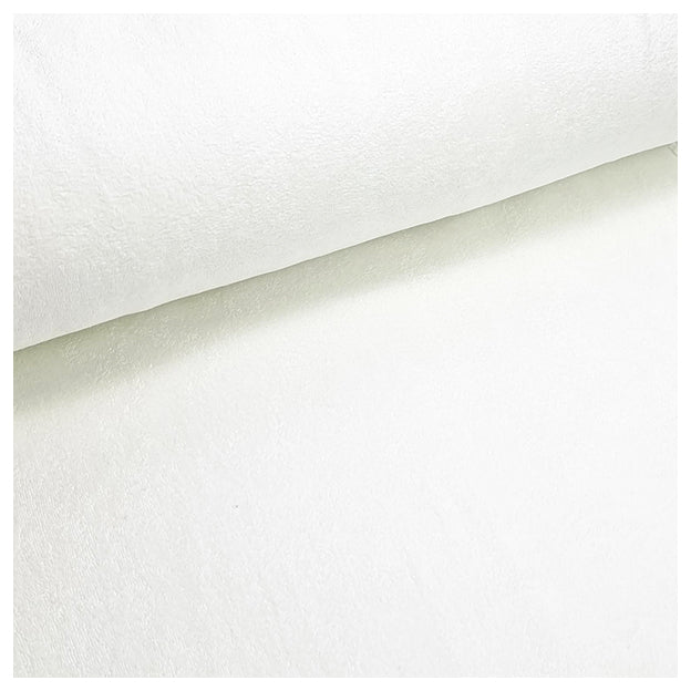 Frottee-Stretch uni weiß
