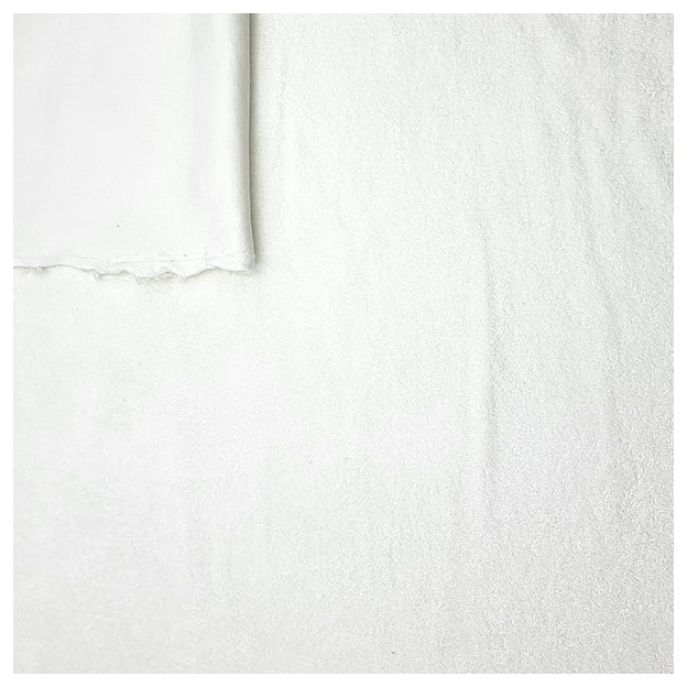 Frottee-Stretch uni weiß