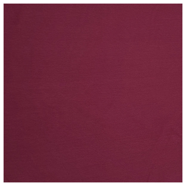 Jersey Stoffpaket Blumen ecru und uni bordeaux mit Bündchen