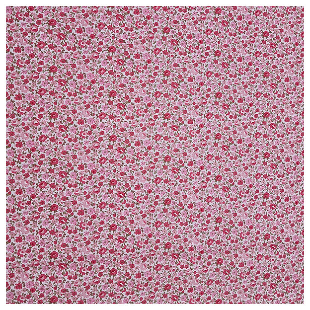 Baumwoll-Popelin Rosen pink und rosa