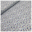 Baumwoll-Popelin Rosen jeansblau und blau