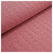 Broderie Jersey mit Lochstickerei uni alt Rosa