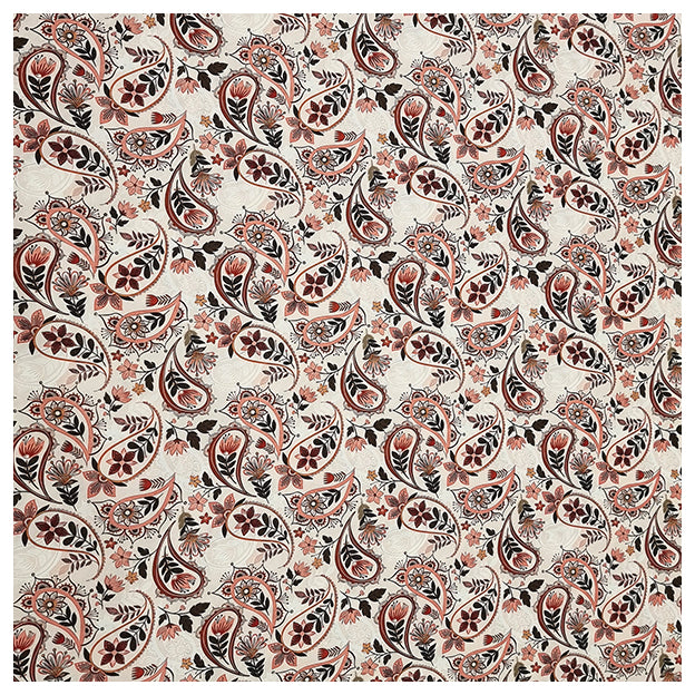 Baumwoll-Popelin Digital Paisley mit Blumen