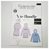 Papierschnittmuster X-te Hoodie Kinder Größe 74-164