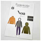 Papierschnittmuster Hoodie Noa Herren Größe 2XS-4XL