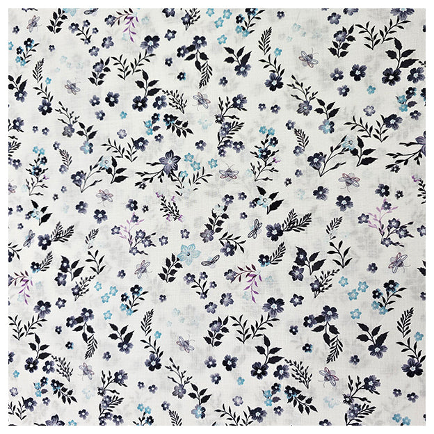 Trachten Stoffpaket in blaugrün mit Fischgrät und Blumen Schürze