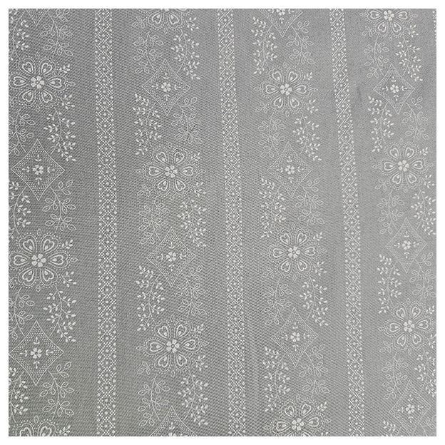 Trachten Stoffpaket wasserblau und Ornamente mit Schürze in grau