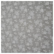Baumwollsatin Blumen grau und weiß