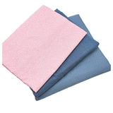 Trachten Stoffpaket in stahlblau blau mit rosa Schürze