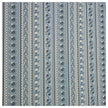 Baumwollsatin Paisley mit streifen in blau