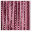 Baumwollsatin Paisley mit streifen in bordeaux
