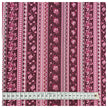 Baumwollsatin Paisley mit streifen in bordeaux