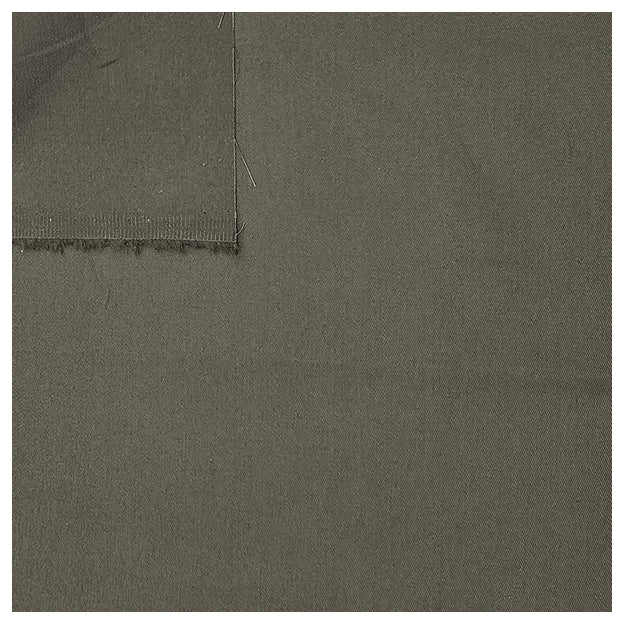 Baumwoll-Köper uni khaki