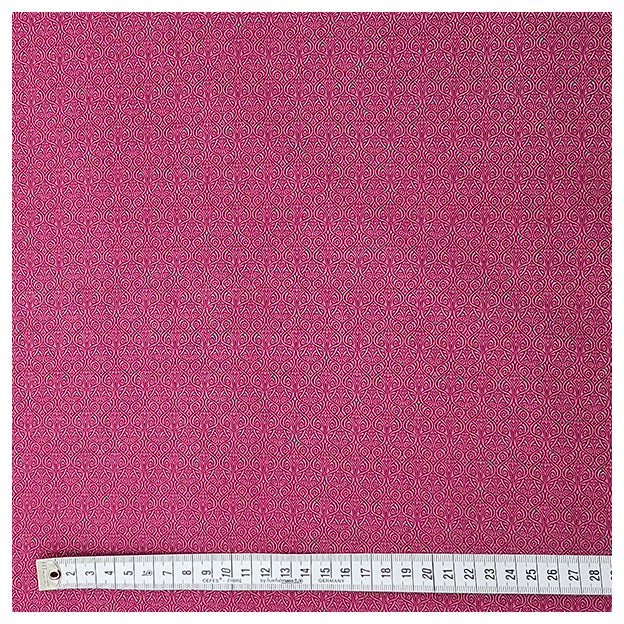 Baumwolle feines Muster Halbdruck in magenta