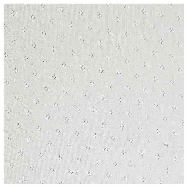 Jersey Ajour uni naturweiß