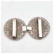 Dirndlschließe aus Metall creme 75mm/38mm