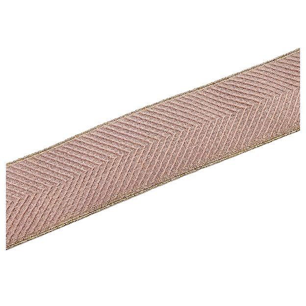 Elastic Band Fischgräte rosa und gold 5cm