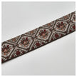 Elastic Band Jacquard olive, nude und weinrot 4cm