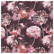 French Terry Digital Blumen weinrot