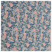 Baumwoll-Popelin Blumen blau, grün und rosa