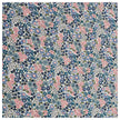 Baumwoll-Popelin Blumen blau, grün und rosa