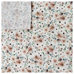 Baumwoll-Popelin Rosen beige Digital