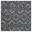 Baumwollsatin Siena große Ornamente blau