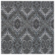 Baumwollsatin Siena große Ornamente blau