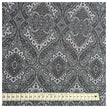 Baumwollsatin Siena große Ornamente blau